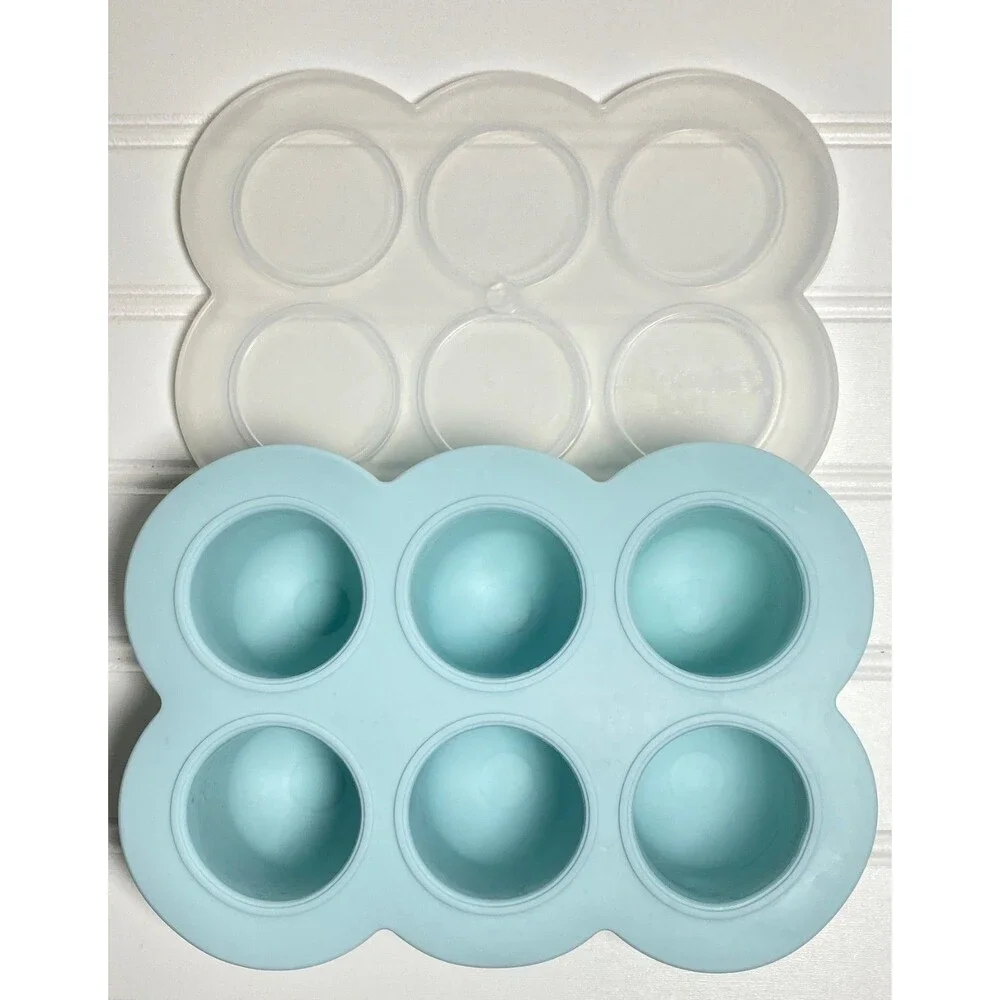 Nutribullet Baby Food Blender Cups Storage Jars Freezer Tray Blue/White NBY50100